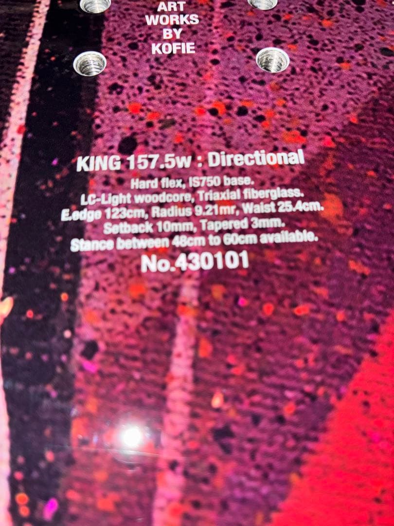 スノーボード 12 twelveboards KING 157.5w 23-24