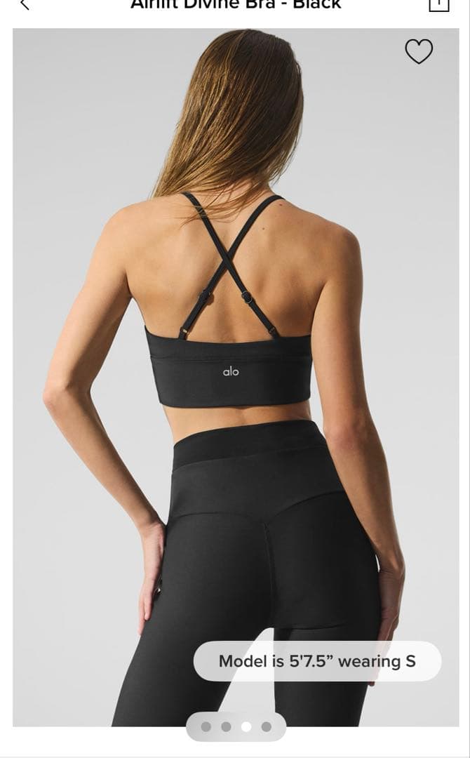 Alo Yoga Airlift Divine Bra - ブラック