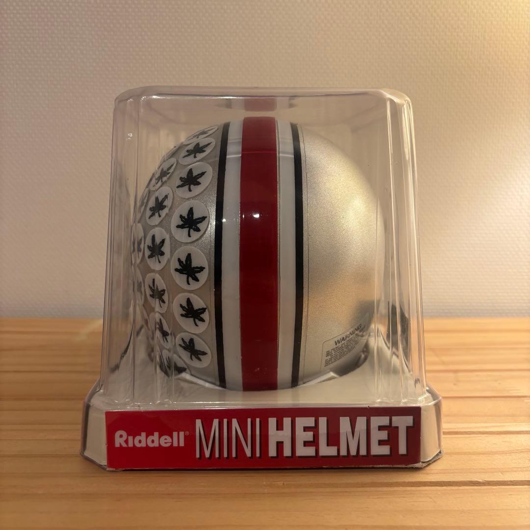 Riddell オハイオ州バックアイズ アメフト ミニフットボールヘルメット
