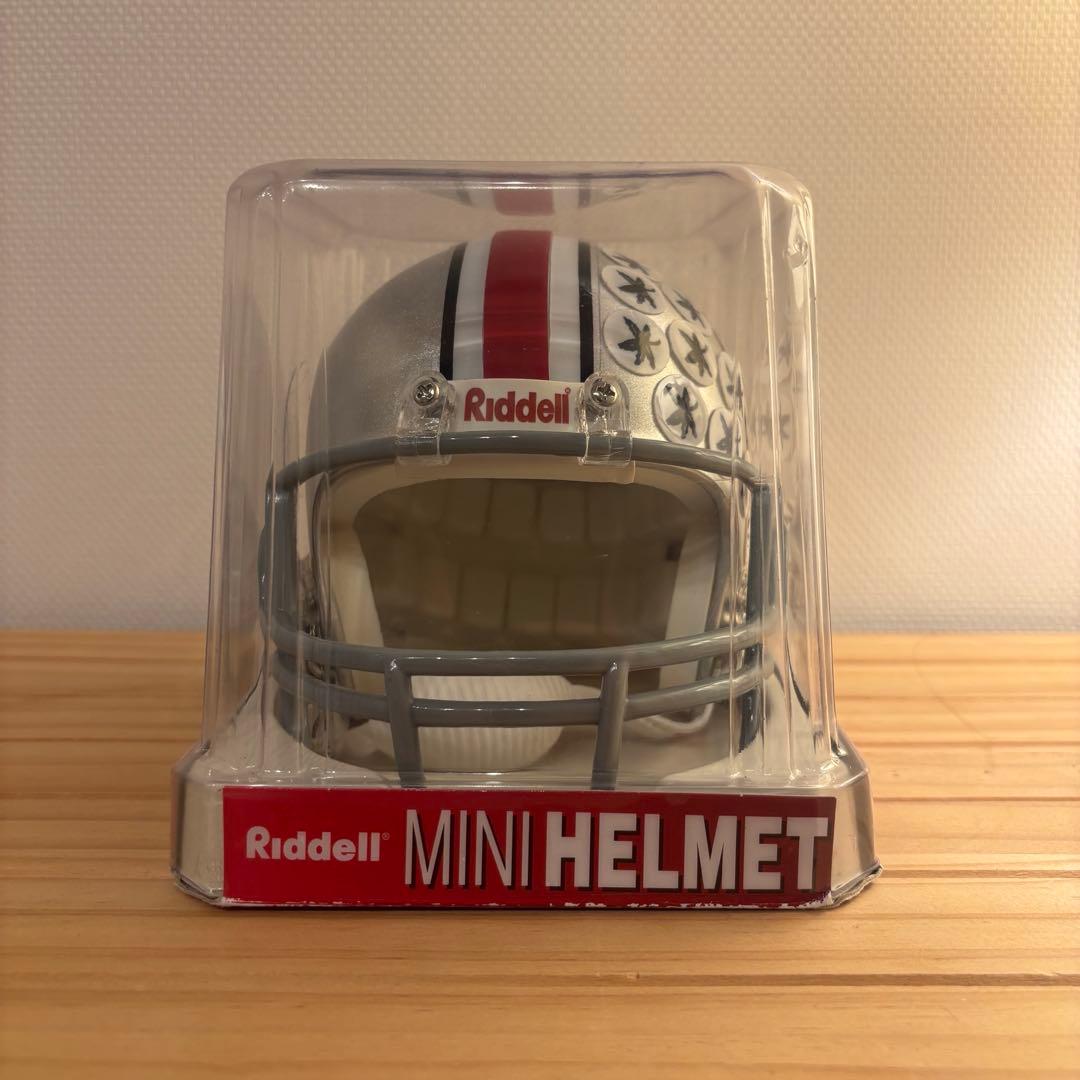 Riddell オハイオ州バックアイズ アメフト ミニフットボールヘルメット