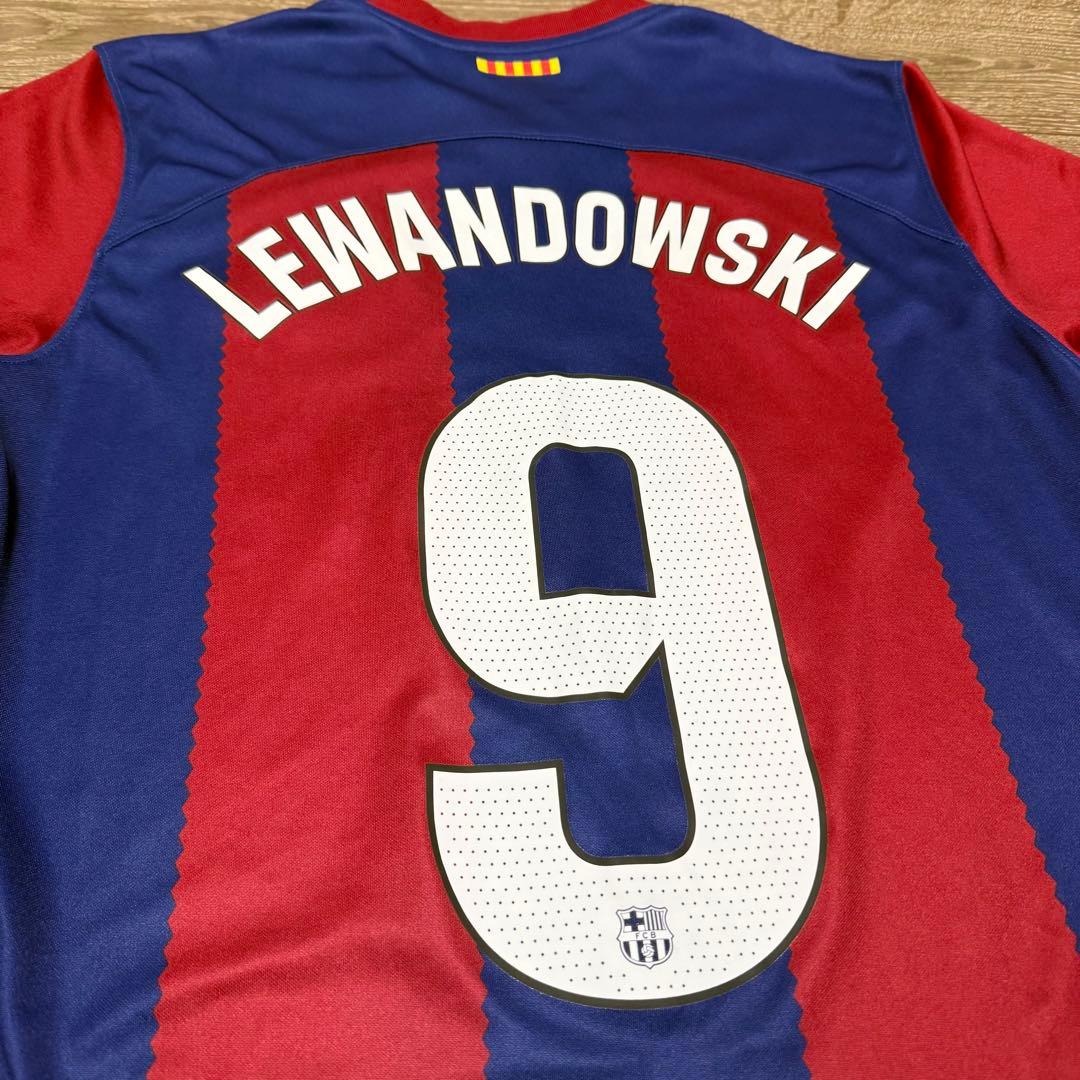 正規品 FC バルセロナ 23/24 ユニフォーム LEWANDOWSKI 9番
