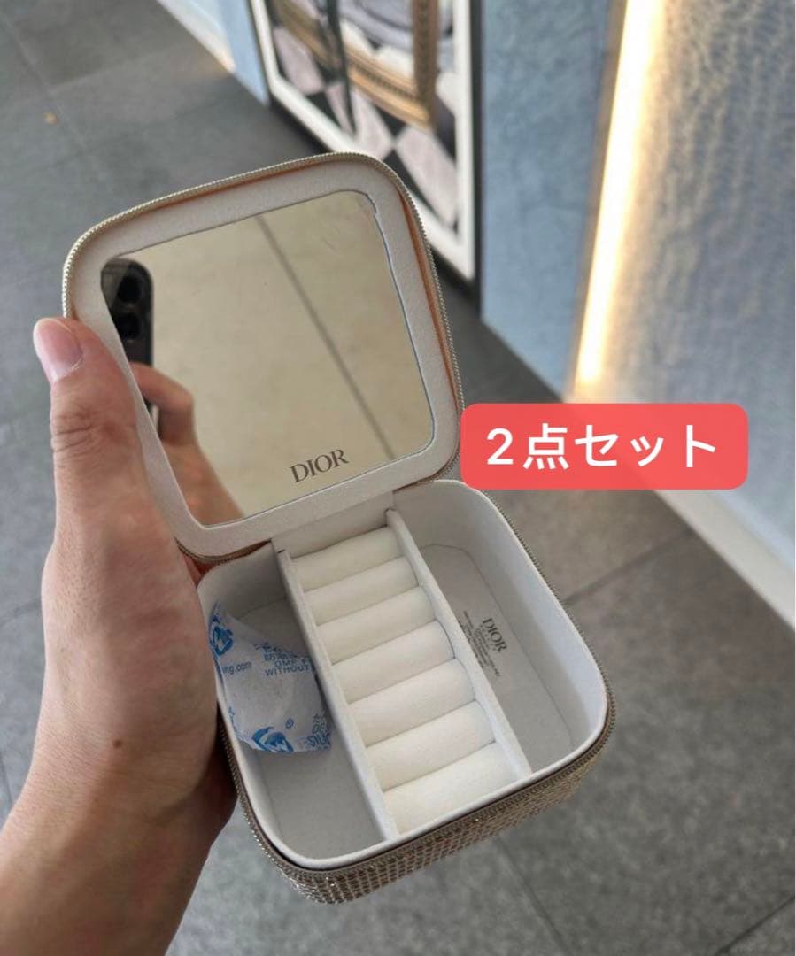 ディオール ノベルティ ジュエリー　ボックス ゴールドが煌めく限定品 2点セット