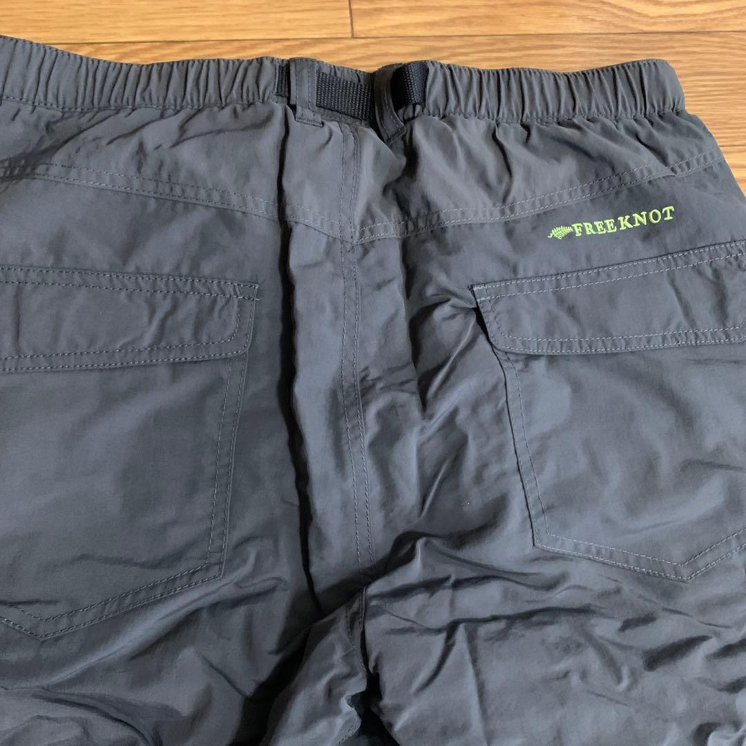 フリーノット　チャコールグレー　中綿　パンツ