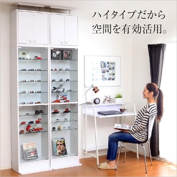 コレクションラック 深型ハイタイプ セット（本体+上置き）