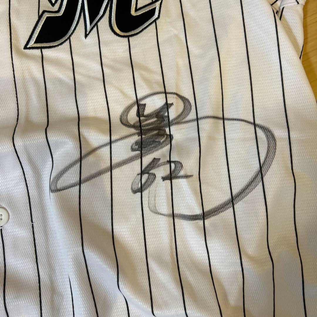 千葉ロッテマリーンズユニフォーム Lサイズ 58サイン入り