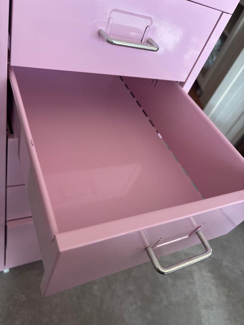 IKEA ヘルメル　ピンク 5段チェスト
