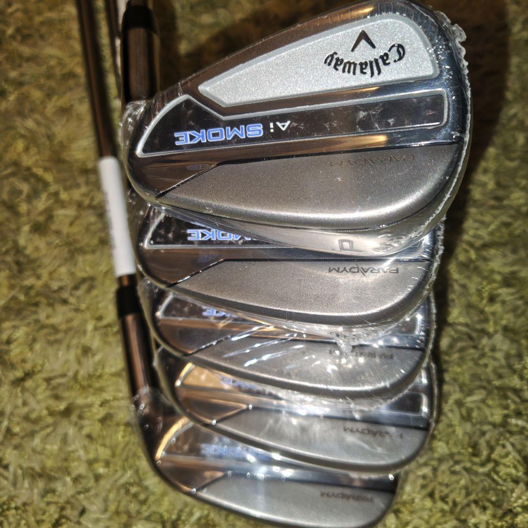 新品 Callaway PARADYM Ai SMOKEアイアン ５Ｓ Ｐ〜６
