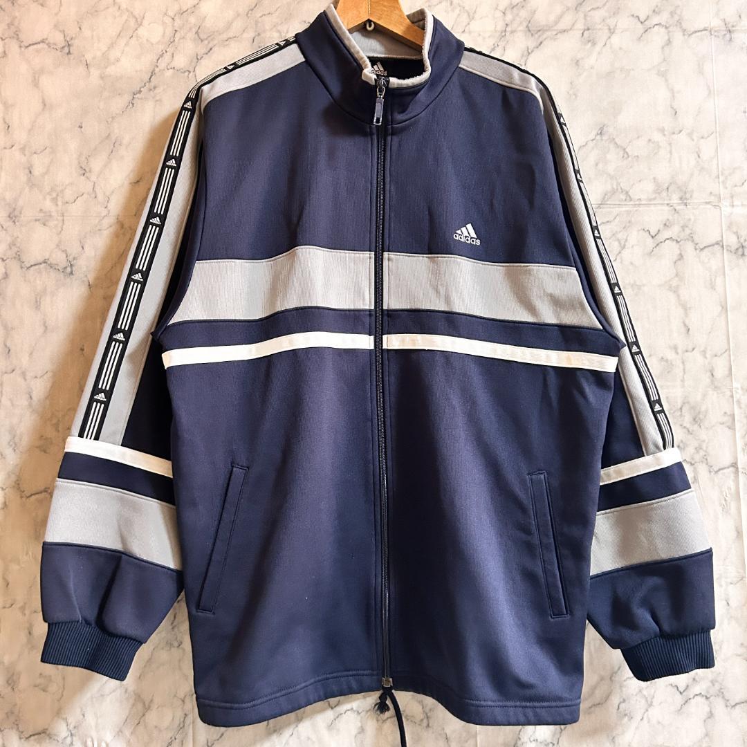 00s adidas アディダス 上下 セットアップ ジャージ ネイビー XL