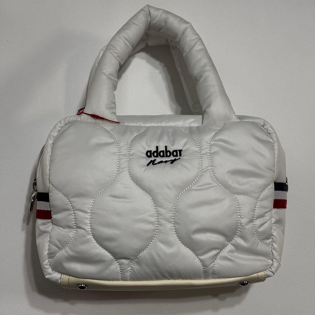 【新品】アダバット　ゴルフカートバック　キルティングカートバック　ホワイト