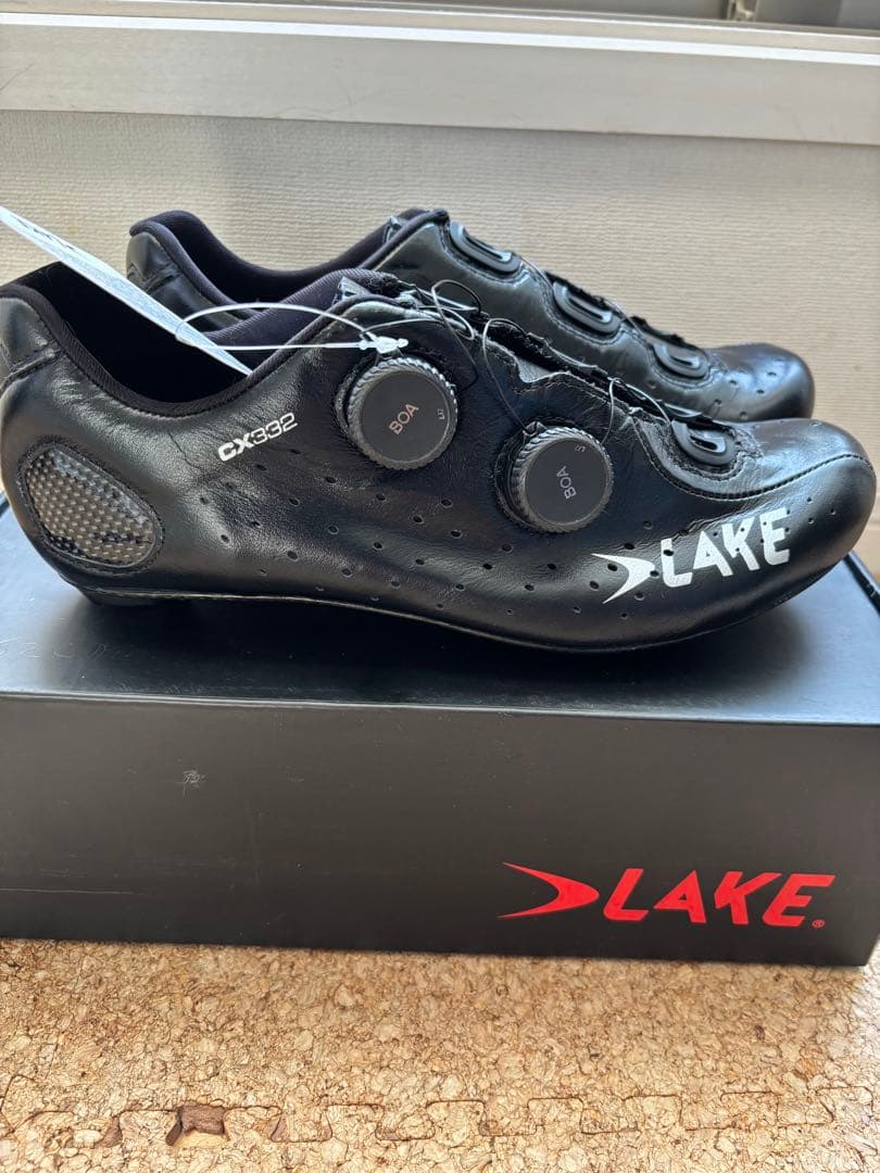 LAKE レイクCX332 サイズ41 標準幅　　　ブラック