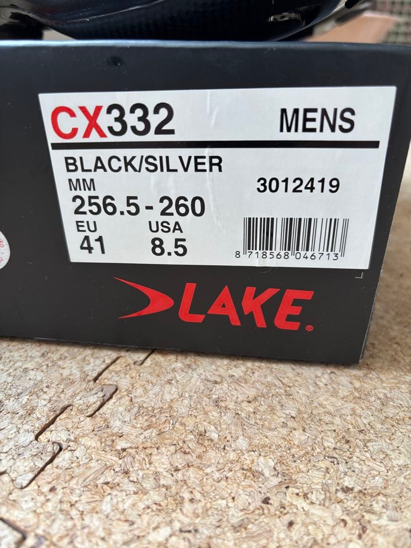LAKE レイクCX332 サイズ41 標準幅　　　ブラック