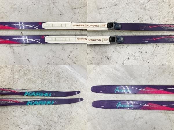 KARHU クロスカントリー 195 スキー カルフ 板 ストックFINLAND
