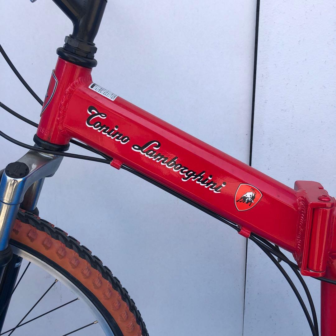 トニーノ・ランボルギーニ折畳自転車アルミWサスFD-MTB26（18speed）