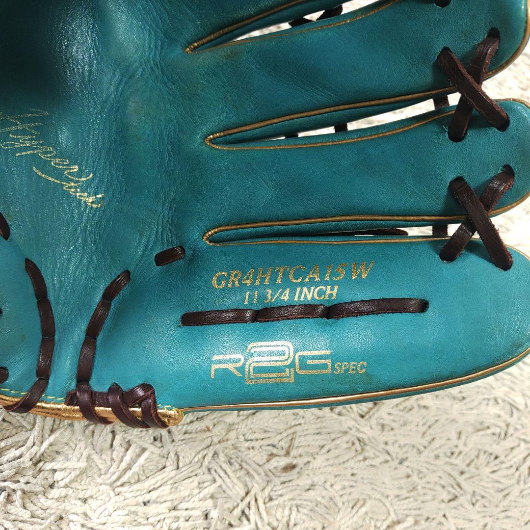 【良品・ターコイズ】Rawlings ローリングス 軟式野球　グローブ　投手用