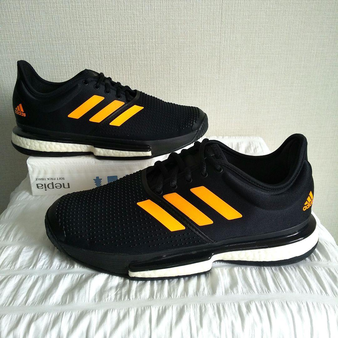 adidas ソール コート ブースト M 26.5cm テニスシューズ 黒