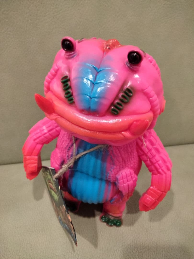 ソフビ　monstock　フロッゲン　ピンク　izumonster　ブルマァク