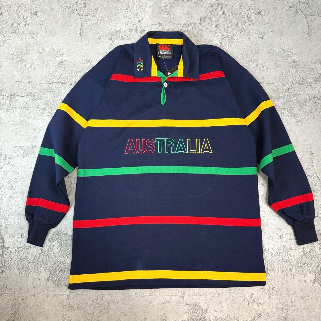 90's Canterbury オーストラリア　センターロゴラガーシャツ　新品