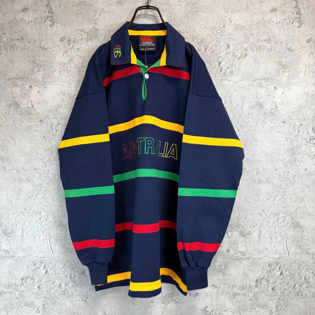 90's Canterbury オーストラリア　センターロゴラガーシャツ　新品