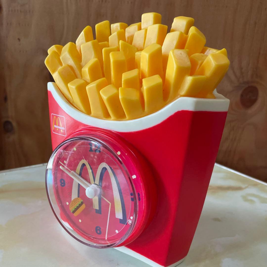 ヴィンテージ　マクドナルド　ポテトクロック　置き時計　1998