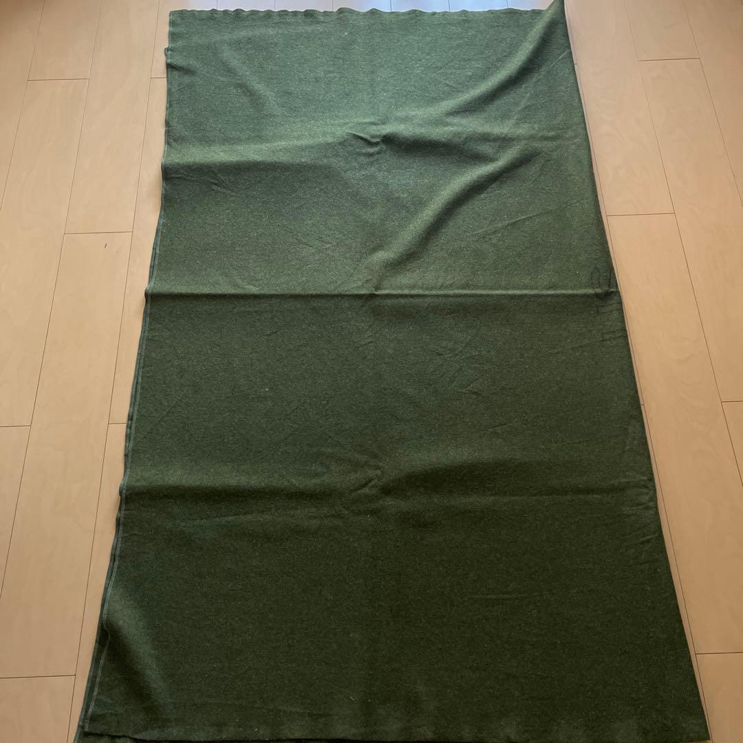 60's US ARMY ステンシル入り ウールブランケット　大判