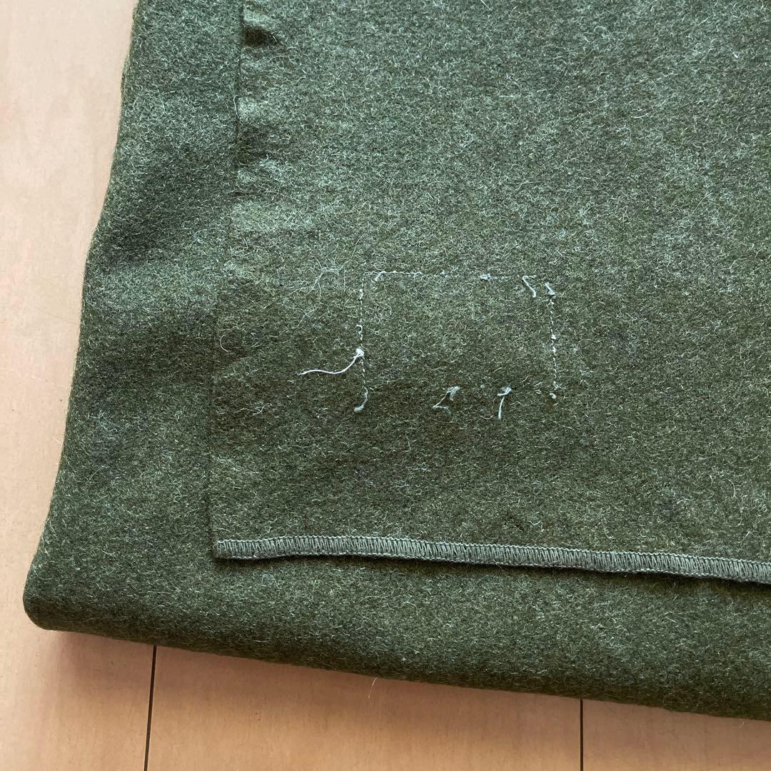 60's US ARMY ステンシル入り ウールブランケット　大判