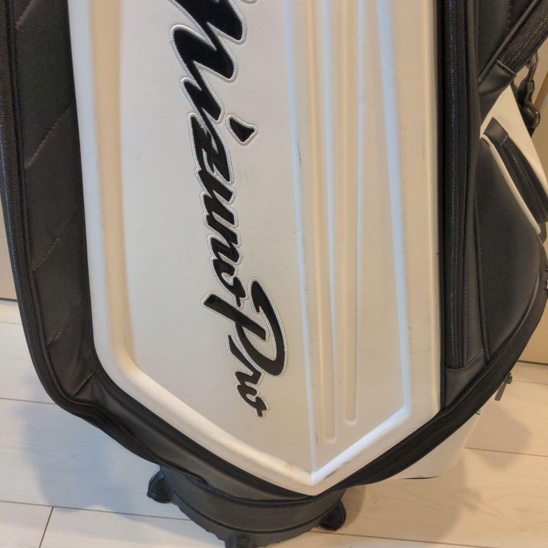 mizuno proミズノプロ　キャディバッグ　ゴルフバック 白 中古品 希少