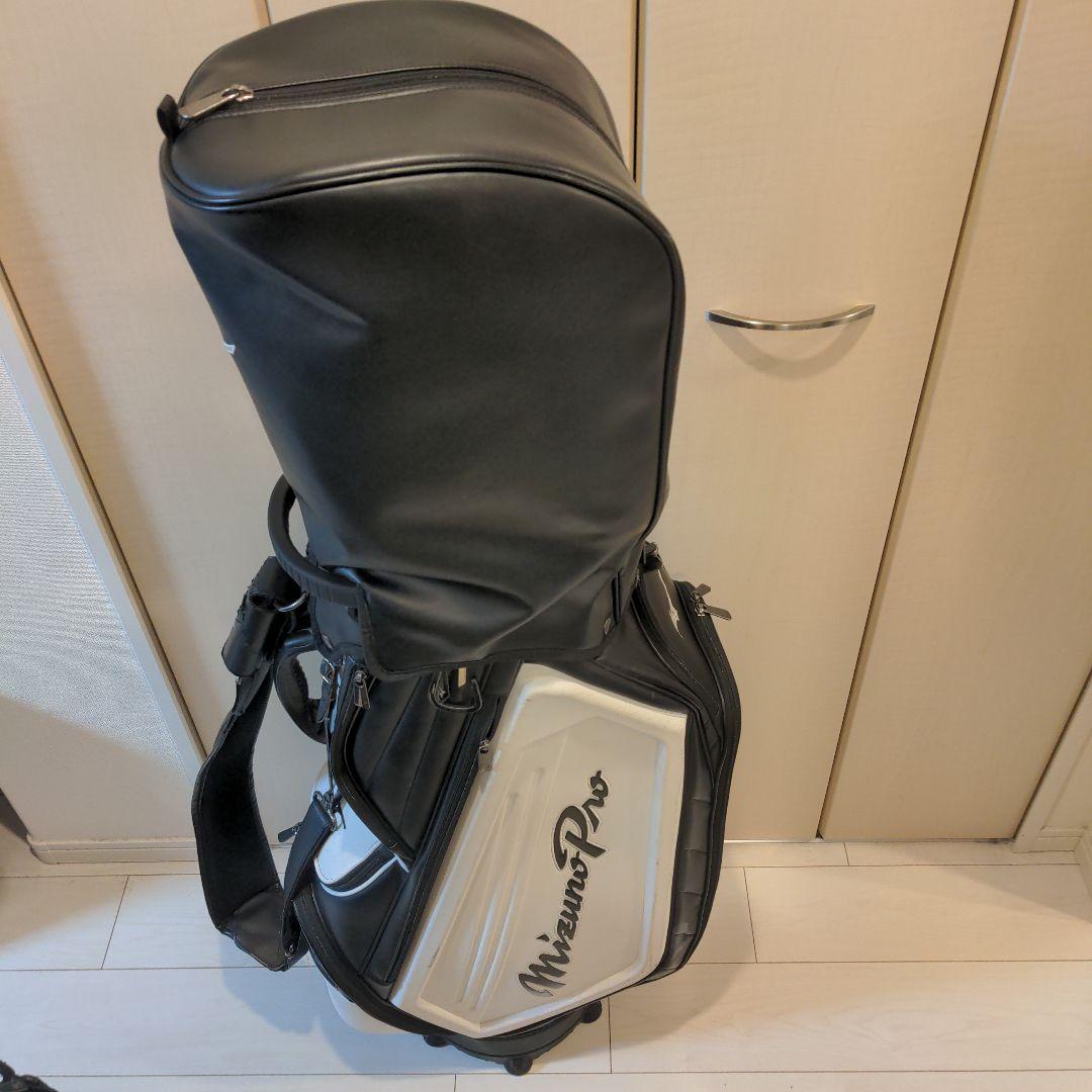 mizuno proミズノプロ　キャディバッグ　ゴルフバック 白 中古品 希少