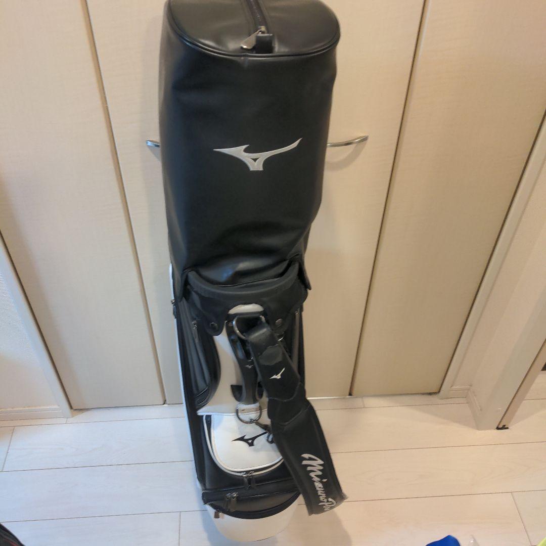 mizuno proミズノプロ　キャディバッグ　ゴルフバック 白 中古品 希少