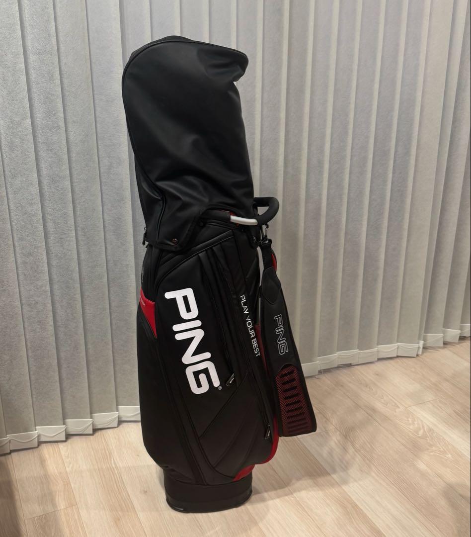 PING キャディバッグ 黒赤