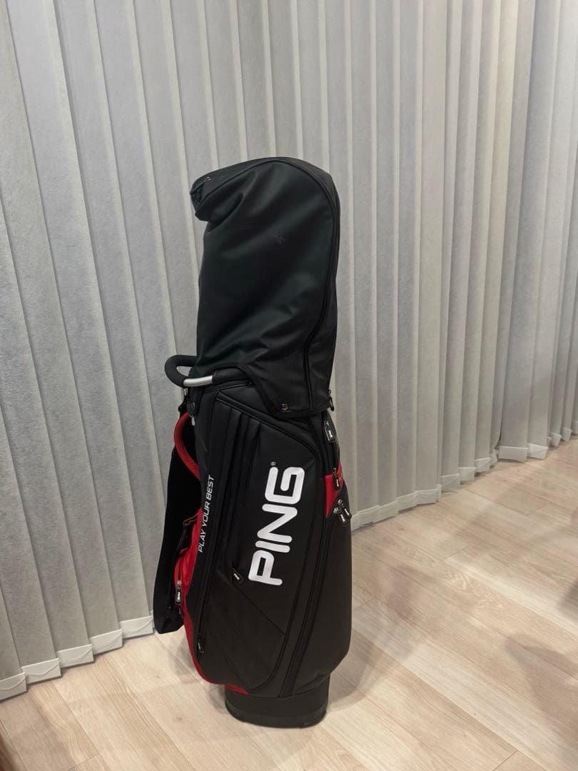 PING キャディバッグ 黒赤