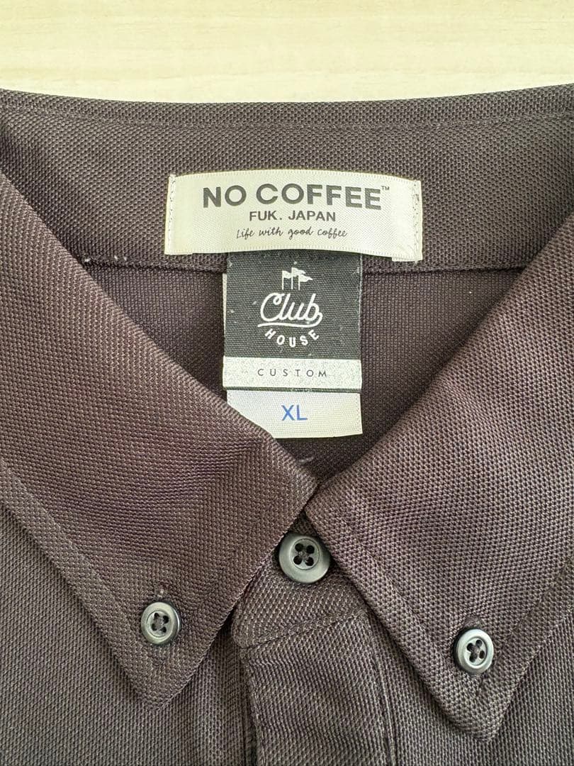 Clubhaus x NO COFFEE NO GOLF™ ポロシャツ XL