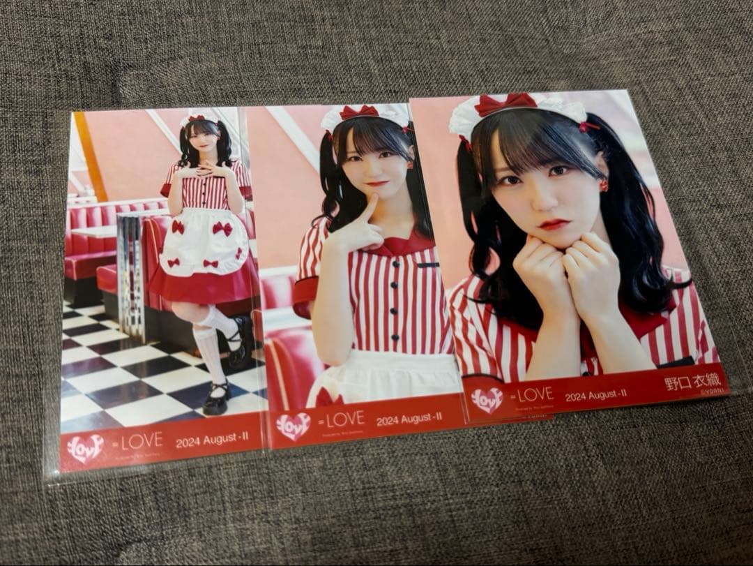 =LOVE 野口衣織 仲直りシュークリーム 生写真 コンプ