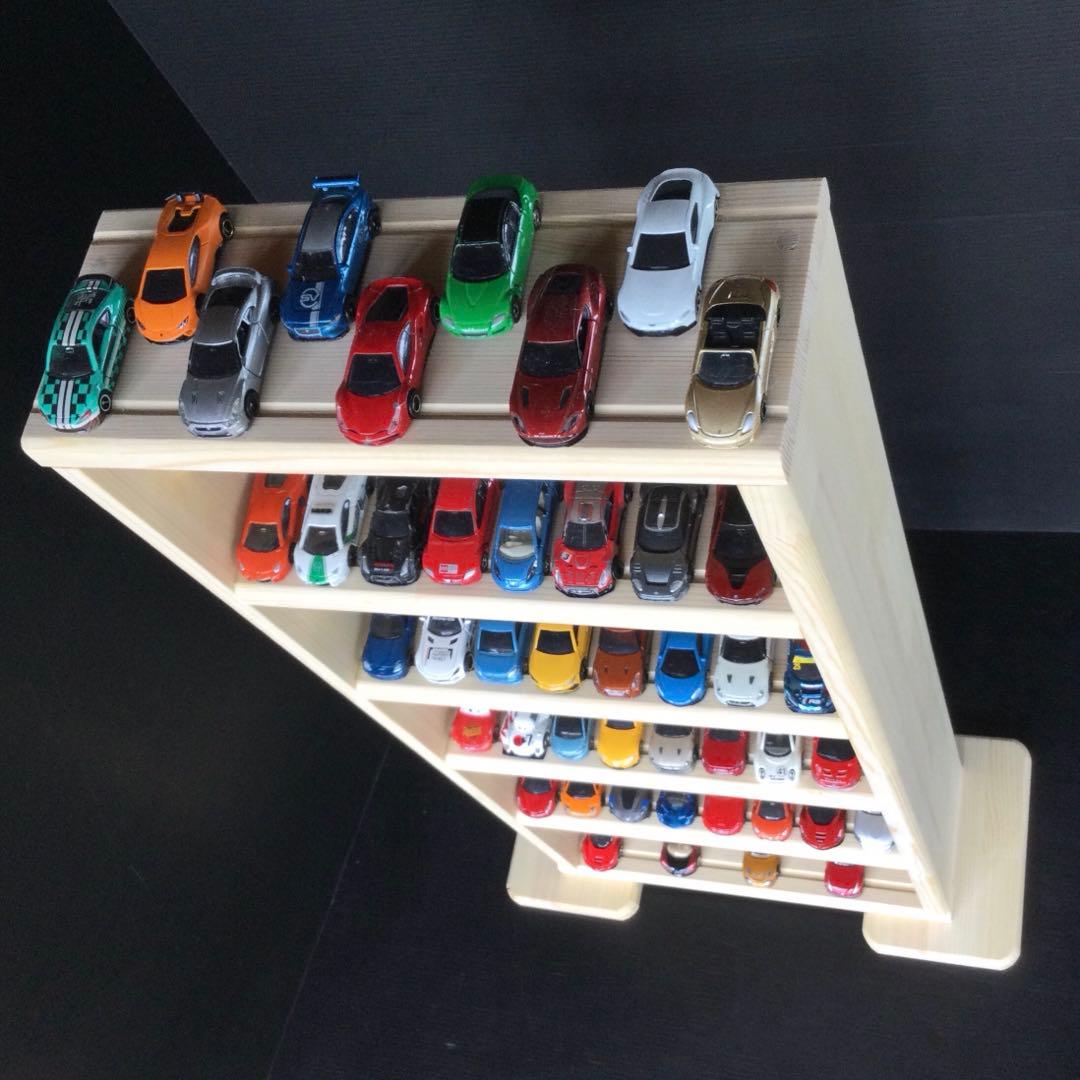 手作り　トミカ収納棚　11段　89台収納　木製　(新品)