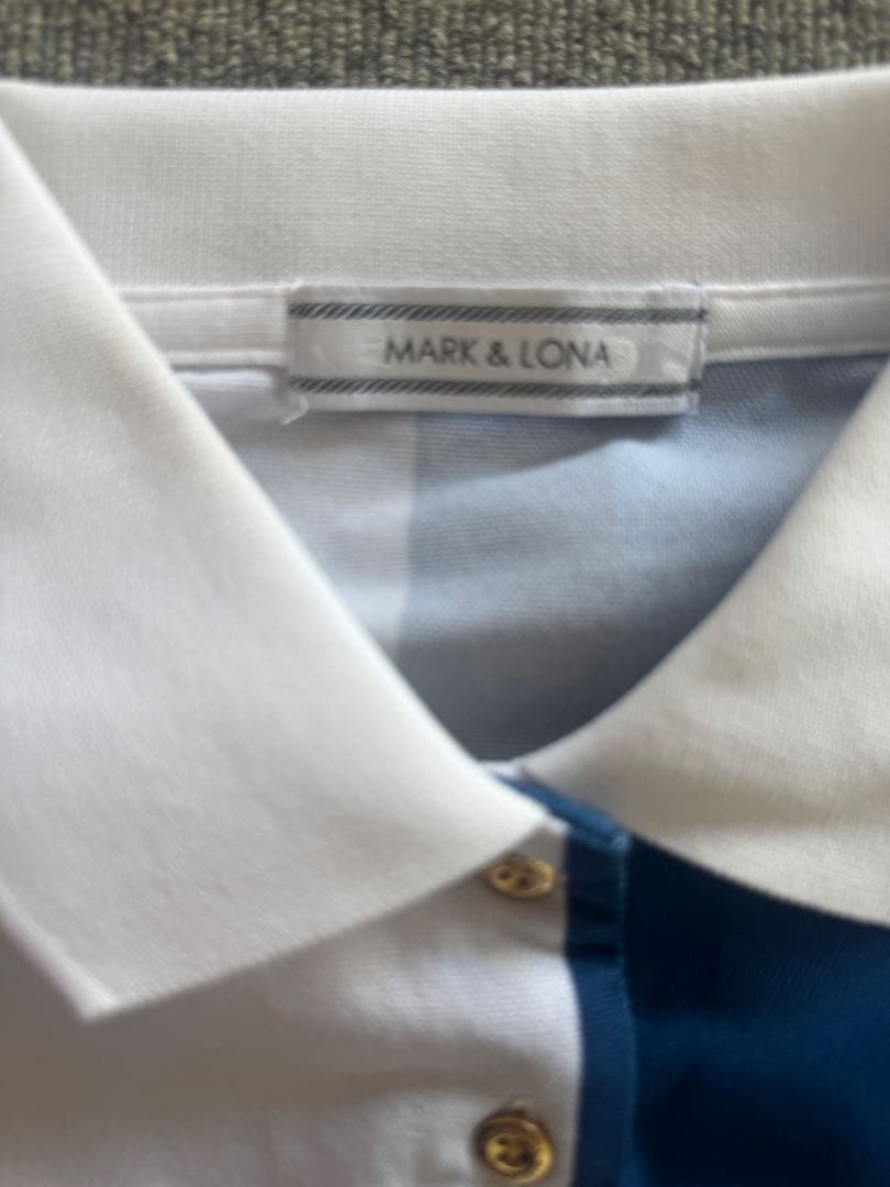 MARK & LONA ストライプポロワンピース