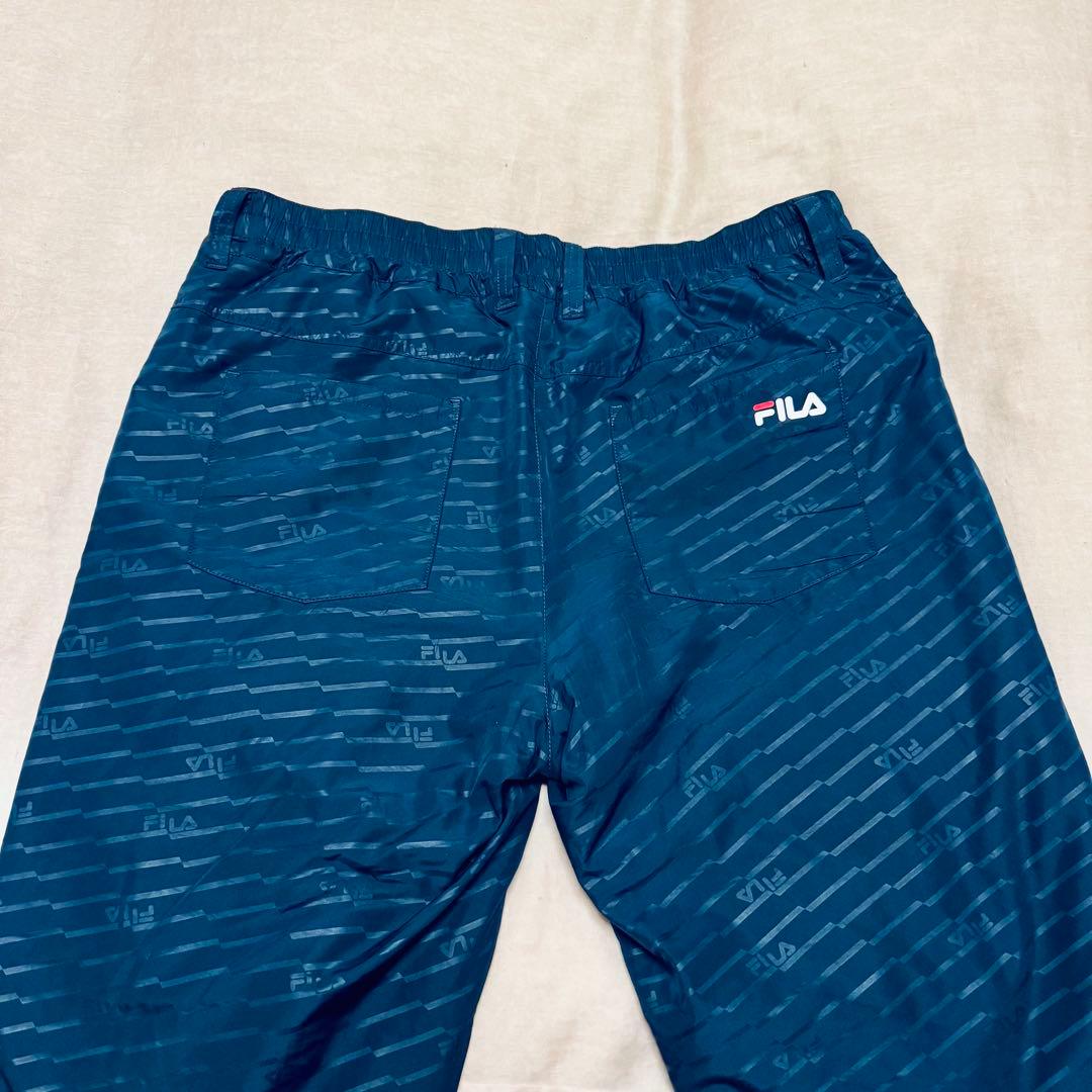 【極暖/美品】FILA GOLF 中綿セットアップ 上下 LL ネイビー