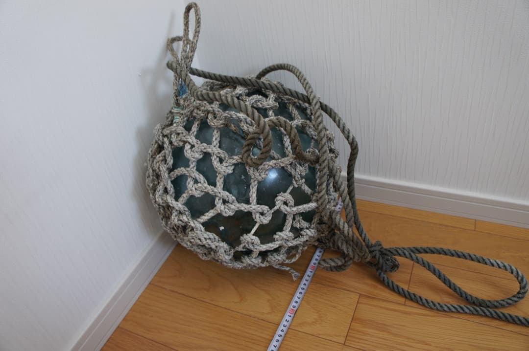 装飾用ガラス浮き ネット付き（30cm）