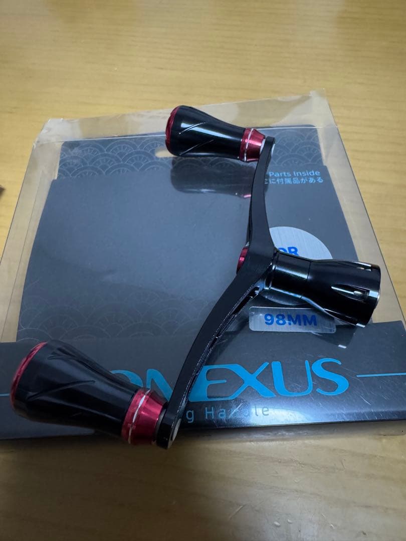 ゴメクサス ダイワ用スピニングダブルハンドル 98MM 美品 リールスタンド付