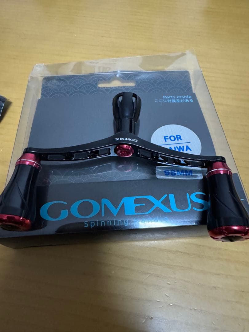 ゴメクサス ダイワ用スピニングダブルハンドル 98MM 美品 リールスタンド付