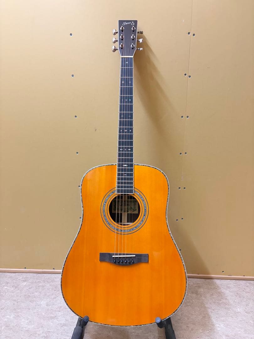 【新品】Three S W-460 スプルース単板 SUZUKI D-45コピー