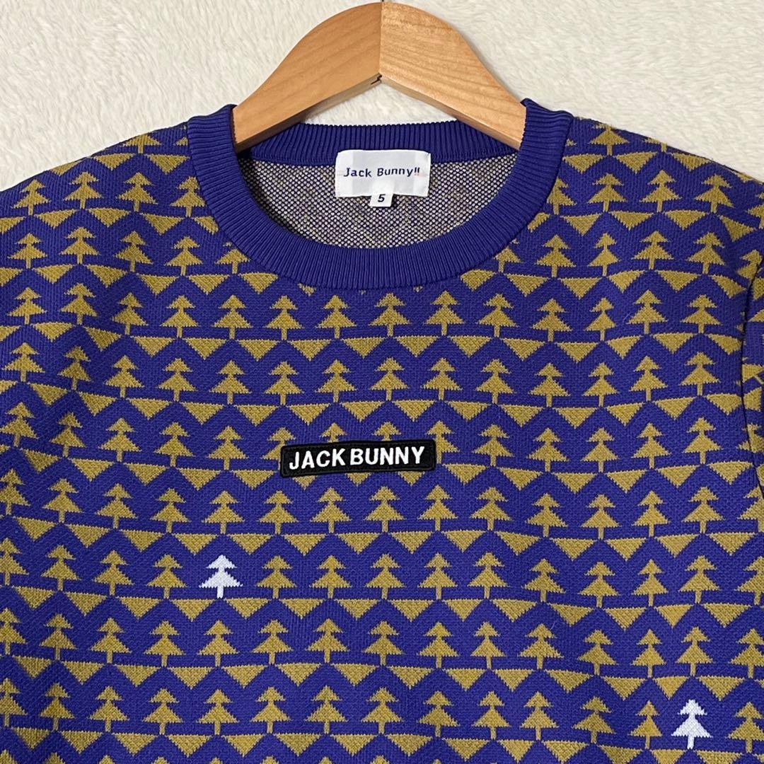 Jack Bunny 春物クルーネックゴルフセーター ☆美品☆日本製