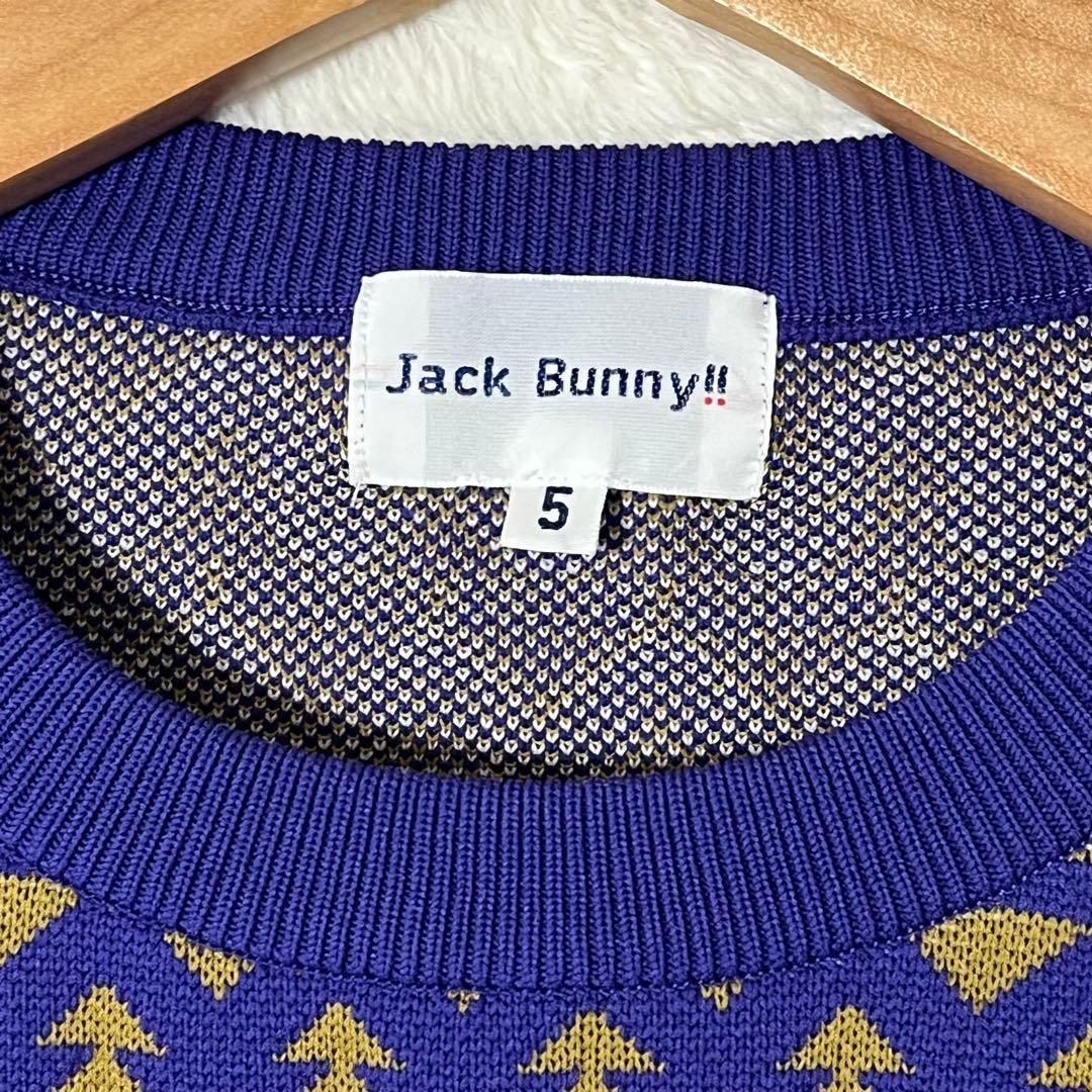 Jack Bunny 春物クルーネックゴルフセーター ☆美品☆日本製