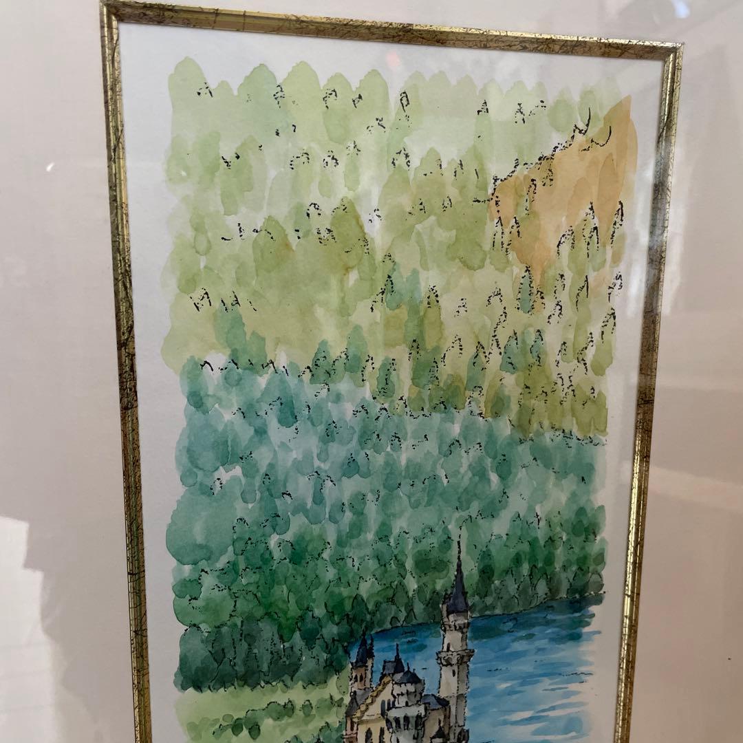 高橋文平 fussen 水彩画 ノイシュヴァンシュタイン城