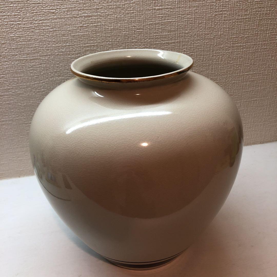 [匿名配達] 壺　花瓶　大きい花瓶　九谷焼き　銀仙