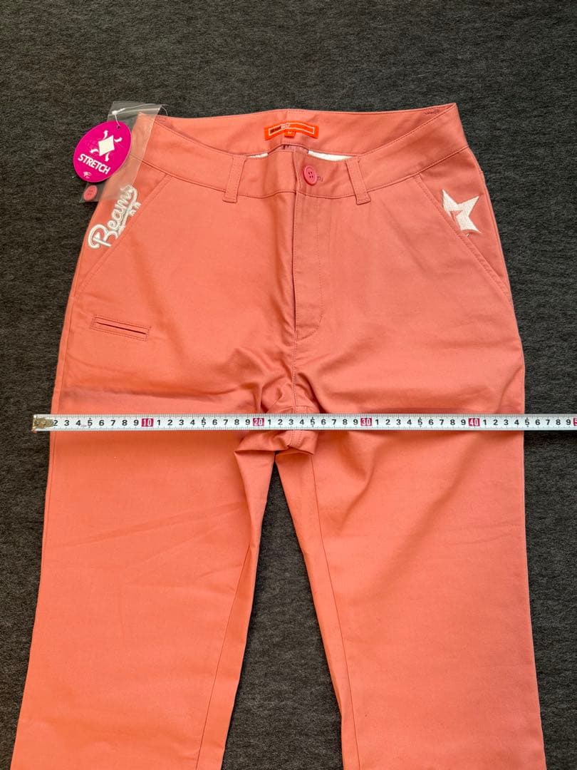 BEAMS GOLF ストレッチピンクパンツ レディース ゴルフ