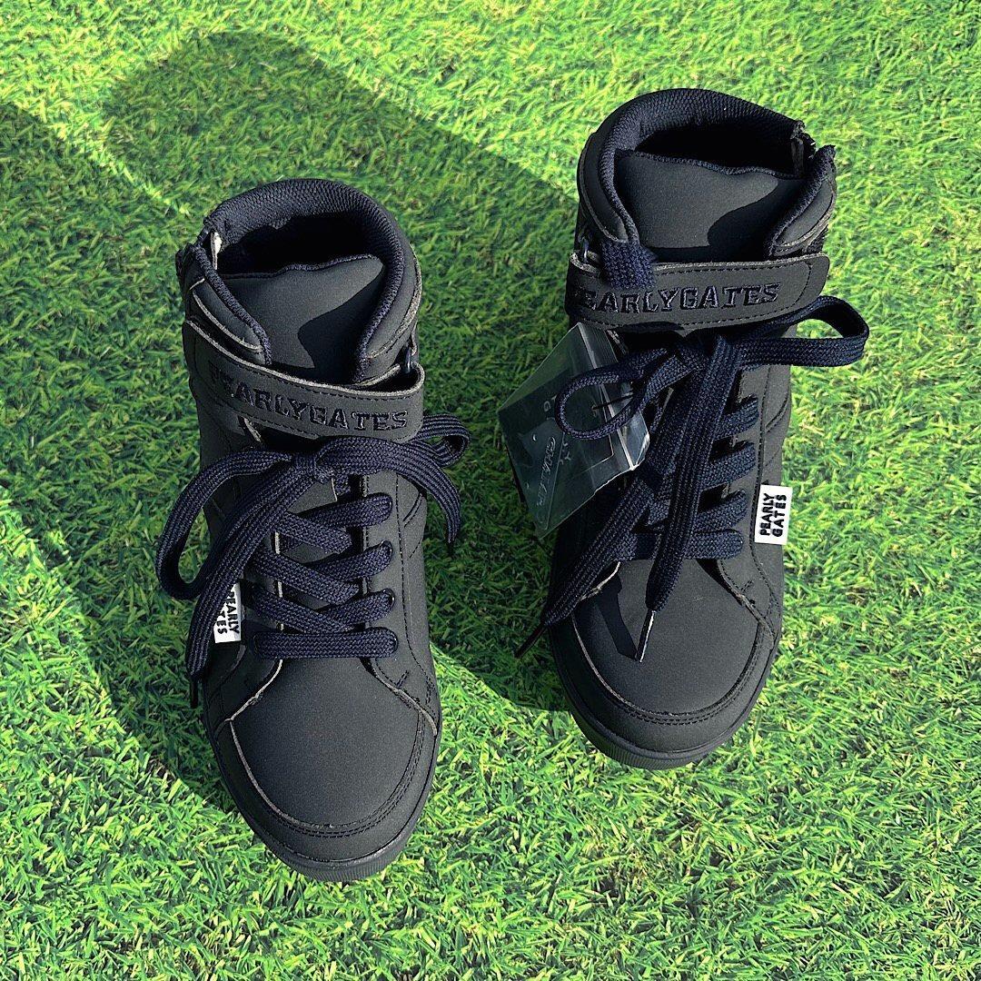 544★23cm★パーリーゲイツ定価35,200円レディースミドルカット紺