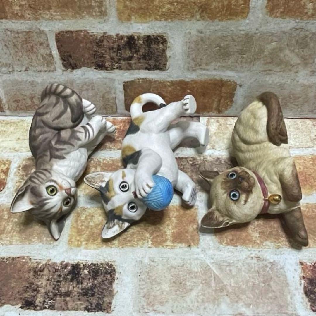 DANBURY MINT ダンバリーミント 子猫フィギュア　3個セット　日本製
