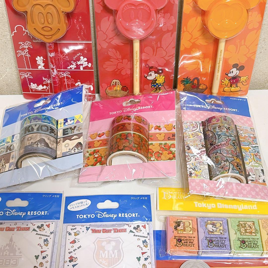 ディズニーリゾート ミッキー ミニー 文具セット マスキングテープ ポストカード
