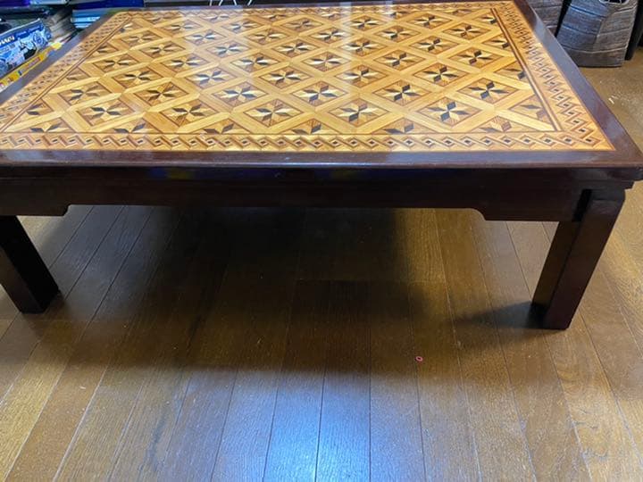 組子細工 寄木細工　座卓　テーブル 伝統工芸品