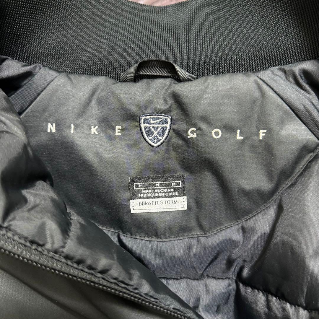 美品 Z187 NIKE GOLF ナイキゴルフ ハーフジップ 中綿ジャケット