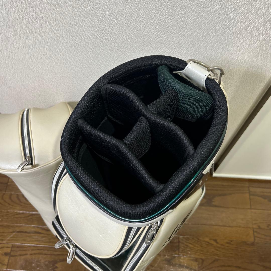 XXIO　ゼクシオ　キャディバッグ　アイボリー×グリーン